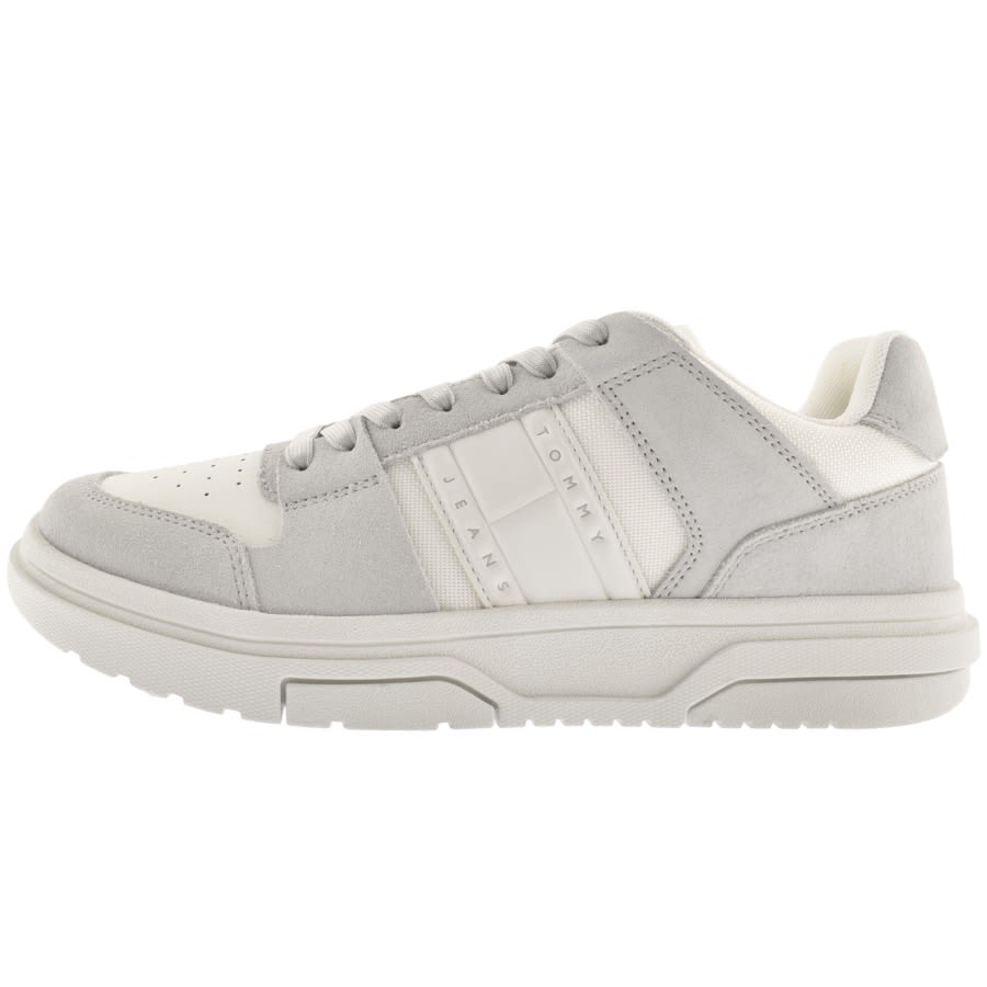 Tommy Jeans Brooklyn Suede Trainers White Mainline Menswear Canada