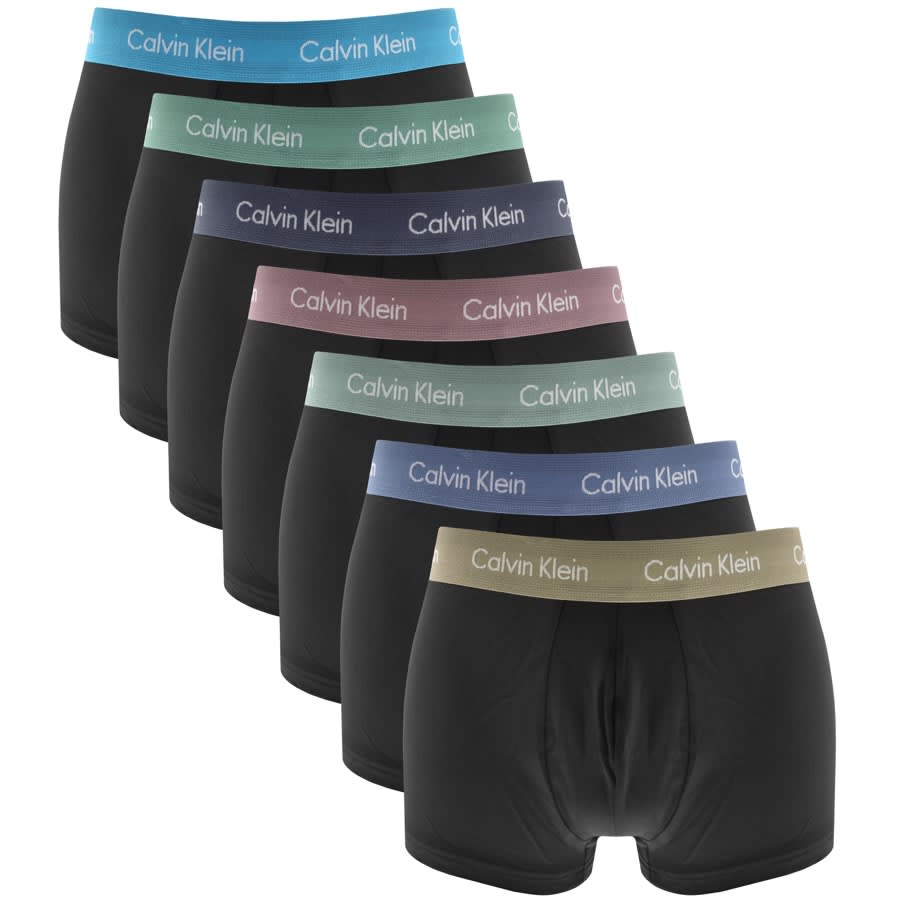 Calvin Klein Men's Low Rise Trunk Underwear 3 Pack - Black