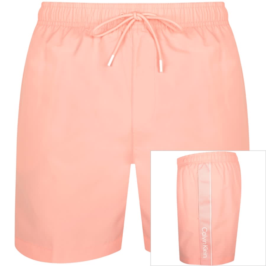 Calvin Klein Logo Swim Shorts Pink