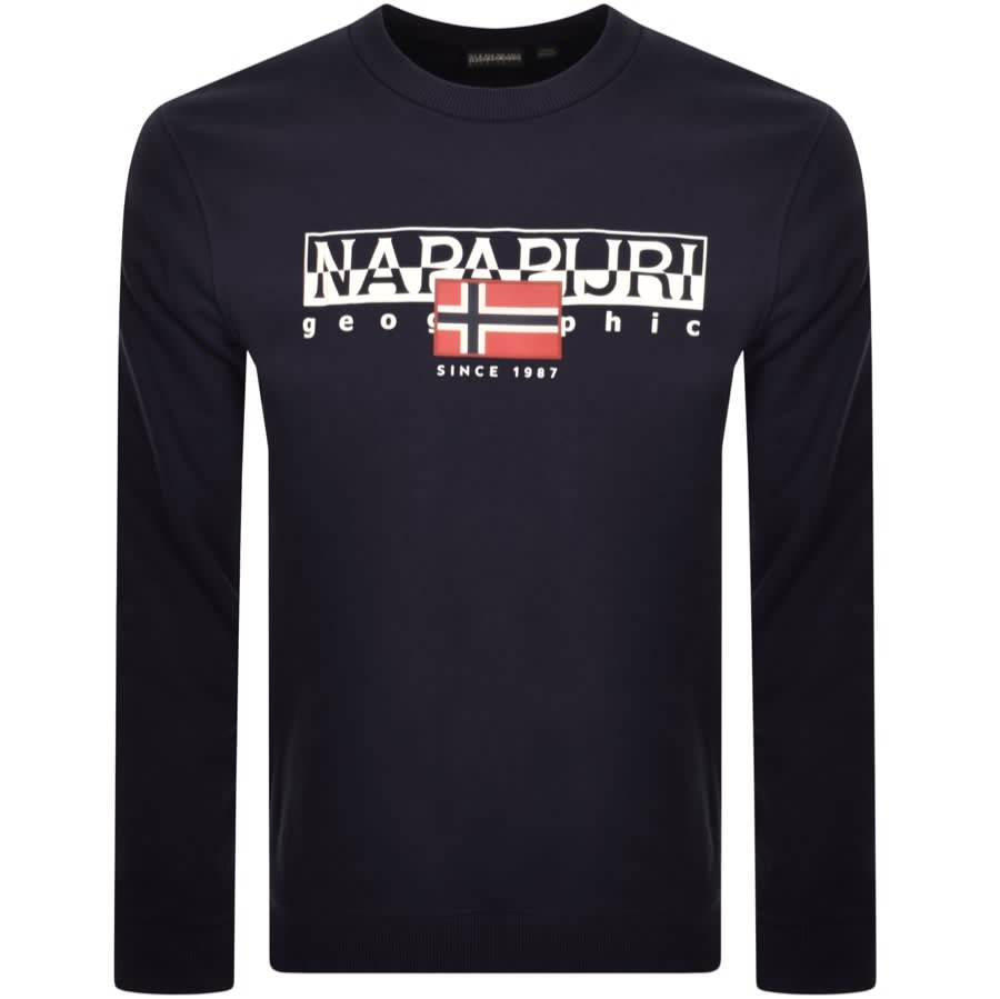 Napapijri B Aylmer Sweatshirt Navy | Mainline Menswear