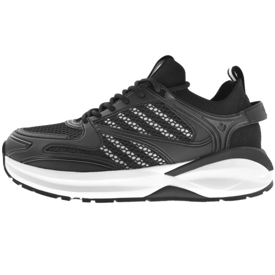 Black dsquared trainers discount
