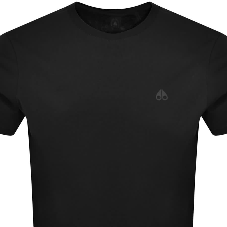 Black Satellite cotton-jersey T-shirt, Moose Knuckles