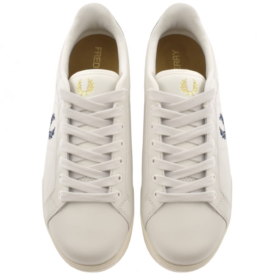 Fred Perry B722 Leather Trainers White