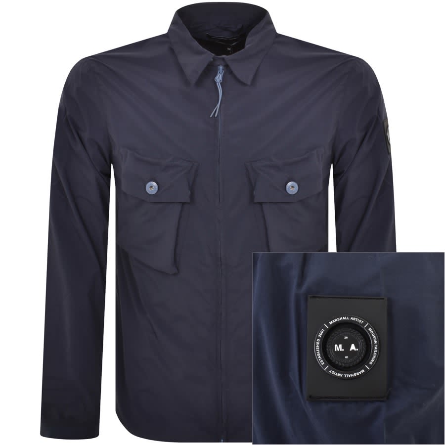 Marshall artist overshirt navy hot sale