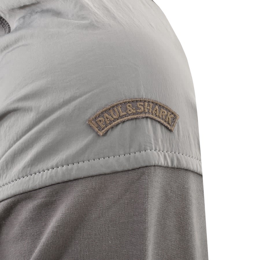 Grey paul and shark hoodie top