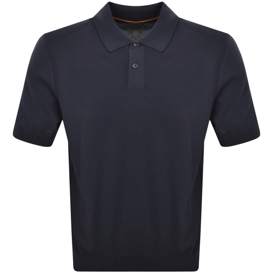 Boss knitted polo store