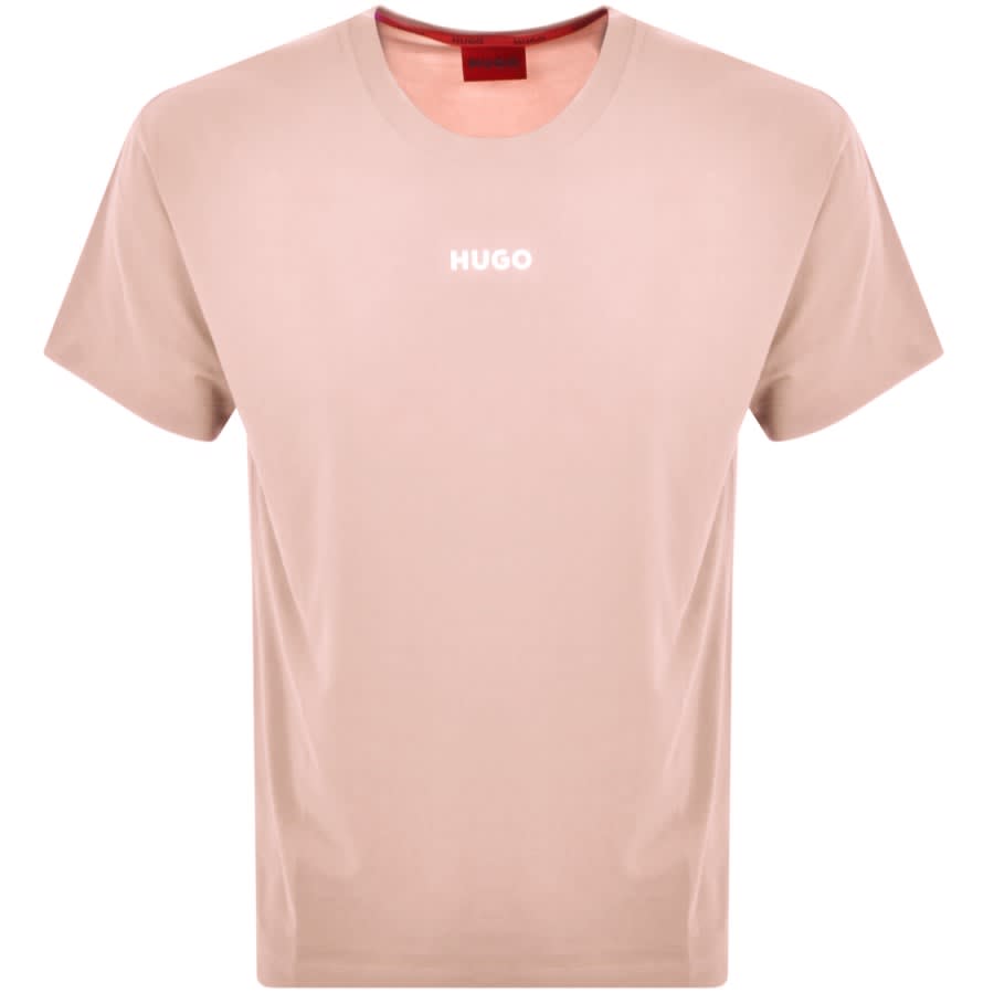 Hugo boss t shirt pink cheap