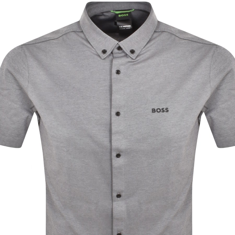 Hugo boss black short sleeve shirt hotsell