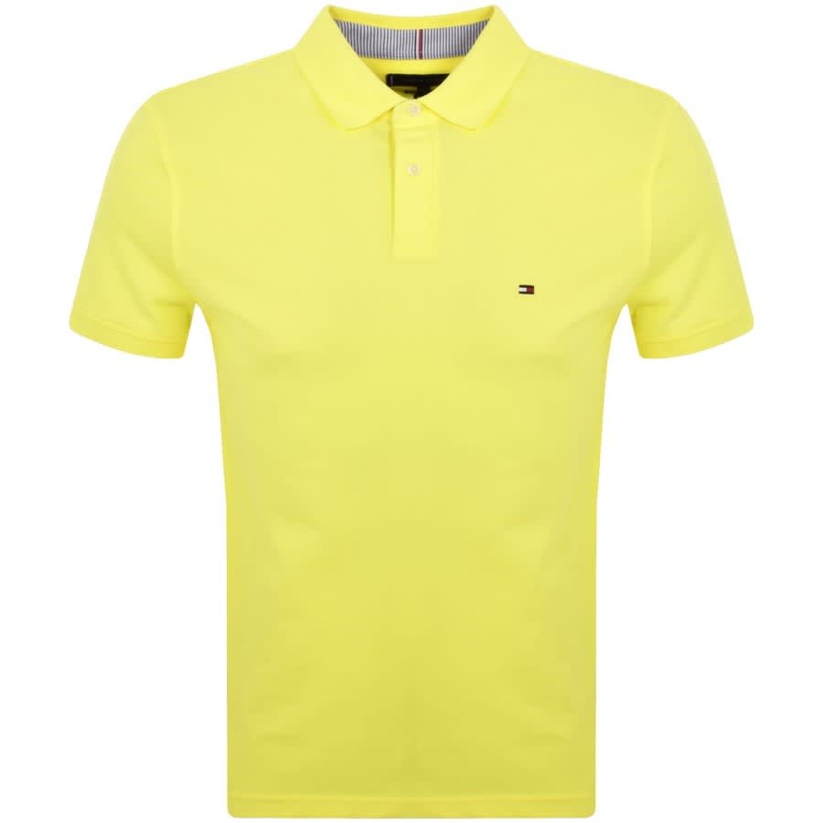 Yellow tommy hilfiger 2025 shirt
