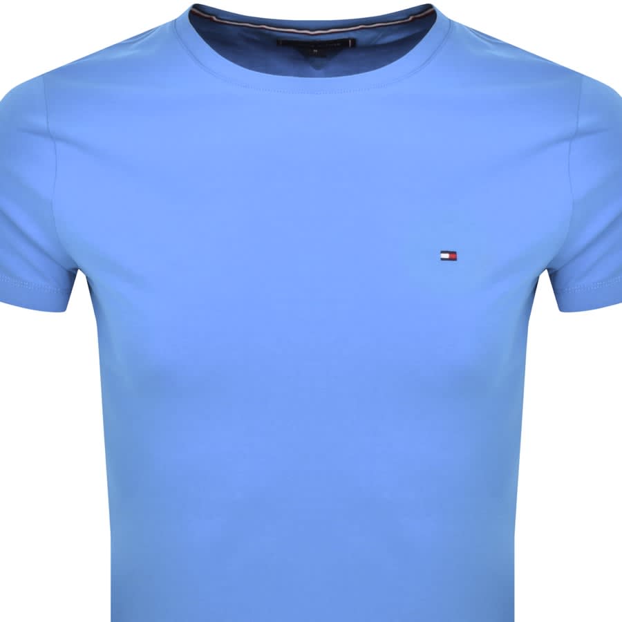 Tommy Hilfiger Stretch Slim Fit T Shirt Blue Mainline Menswear