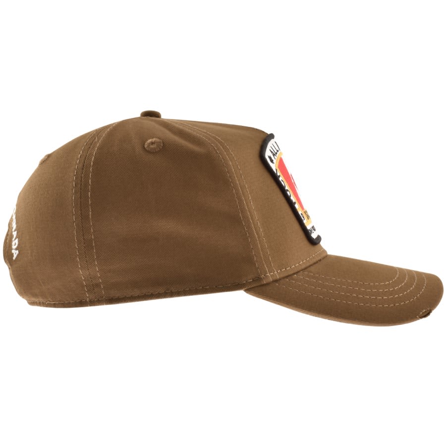 DSQUARED2 Canada Patch Baseball Cap Brown Mainline Menswear Denmark