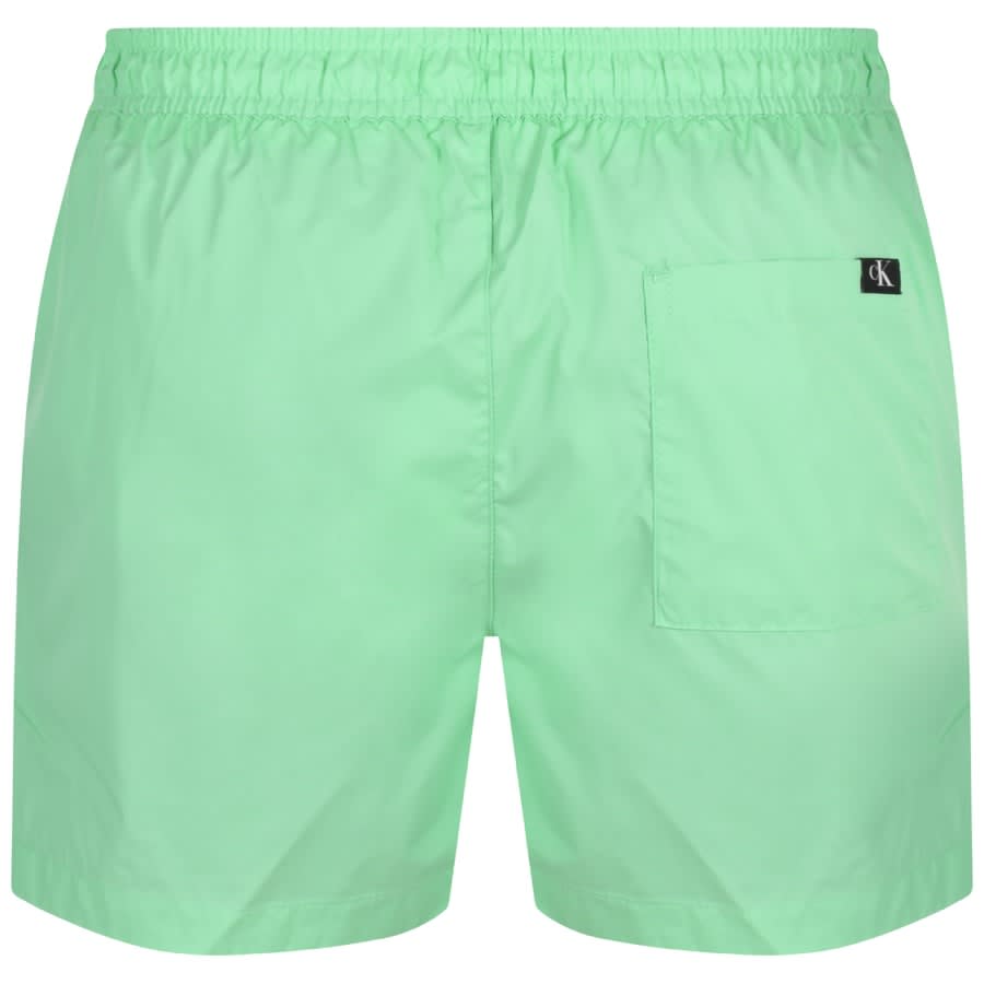 Calvin Klein Logo Swim Shorts Green