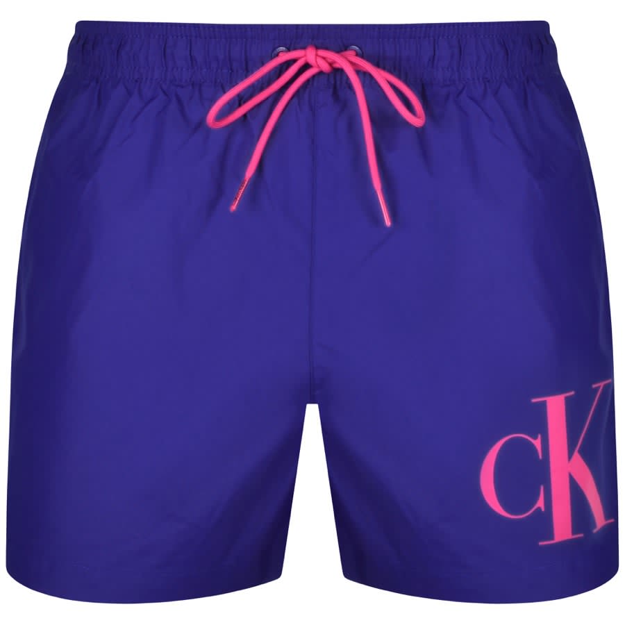 Calvin Klein Km0km00967 Swimming Shorts Blue S Man