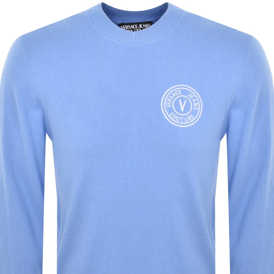 Blue versace sweatshirt new arrivals