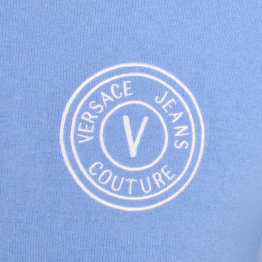 Versace Jeans Couture Vemblem Knit Jumper Blue