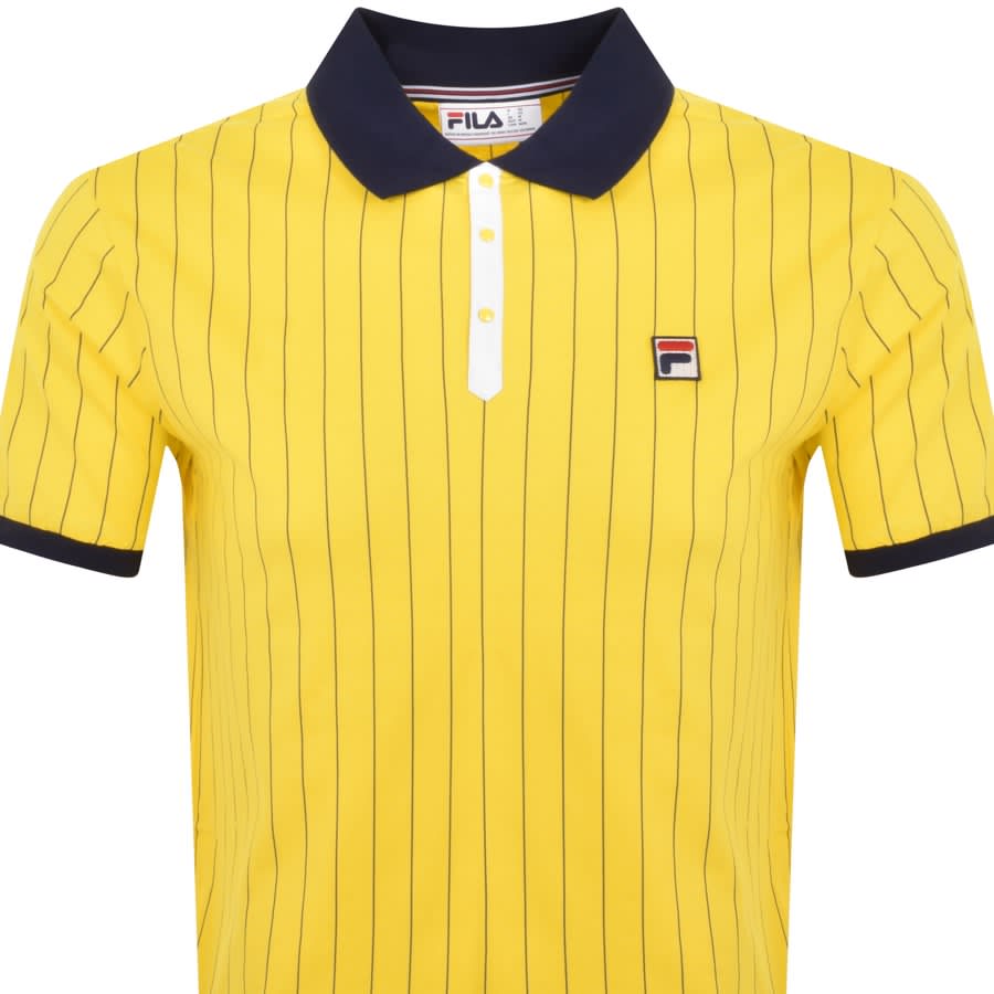 Black and yellow fila shirt sale