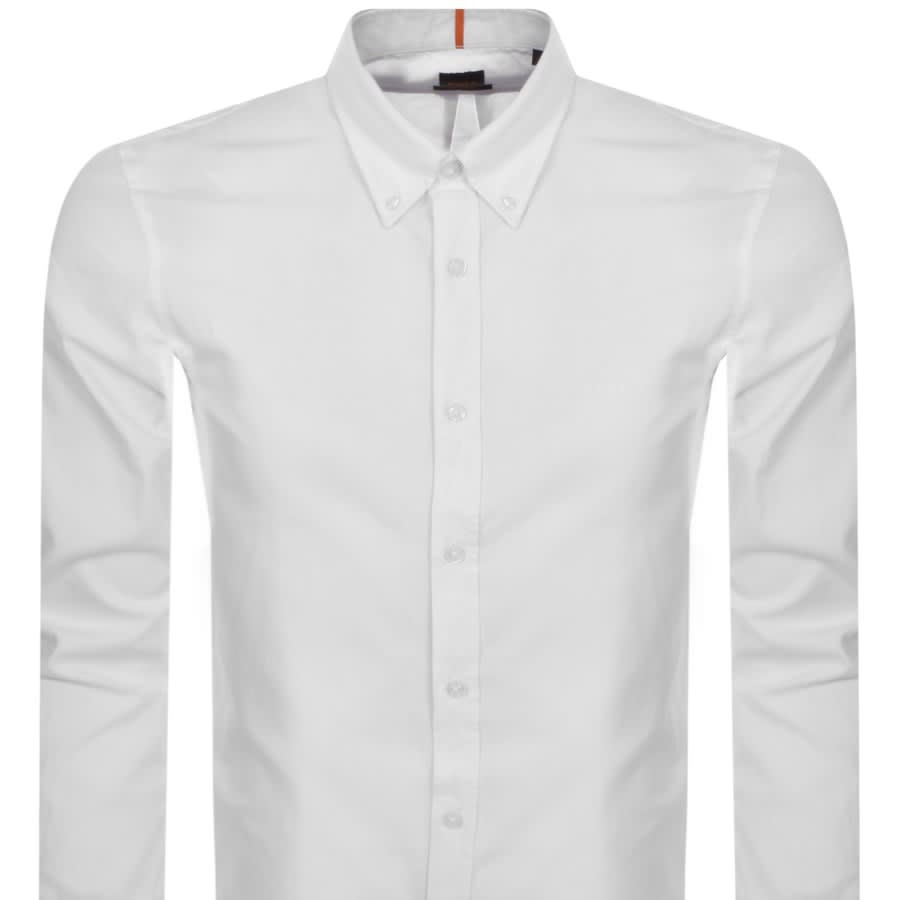 BOSS Rickert Long Sleeved Shirt White Mainline Menswear Sweden