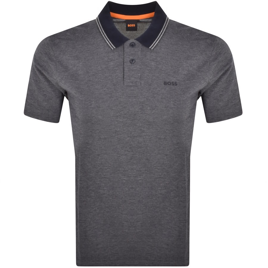 Hugo boss orange polo navy best sale