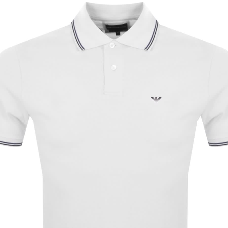Emporio armani tipped shop polo shirt