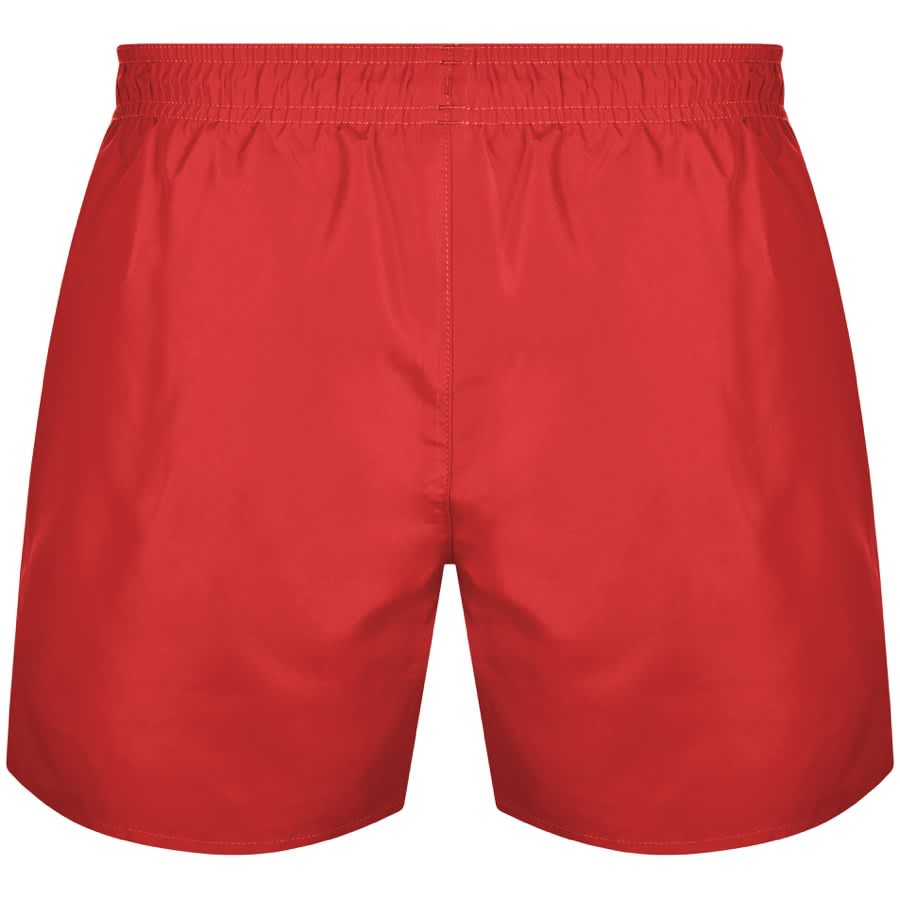 Emporio Armani Logo Swim Shorts Red