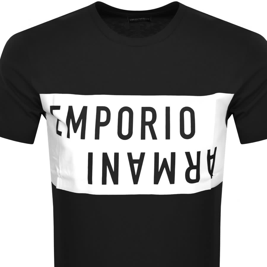 Emporio Armani Logo T Shirt Black
