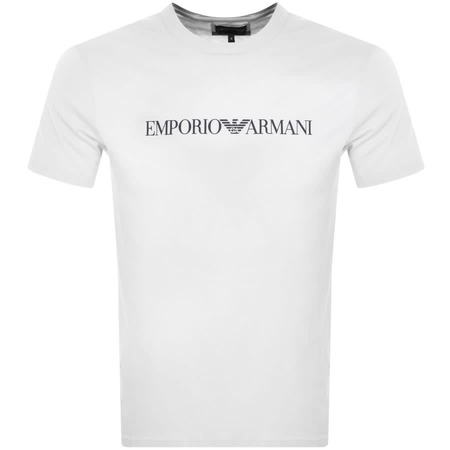 Emporio Armani Crew Neck Logo T Shirt White