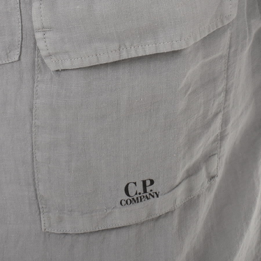 CP Company Short Sleeve Shirt Grey Mainline Menswear Canada