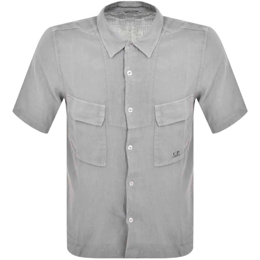 CP Company Short Sleeve Shirt Grey - Male - Medium