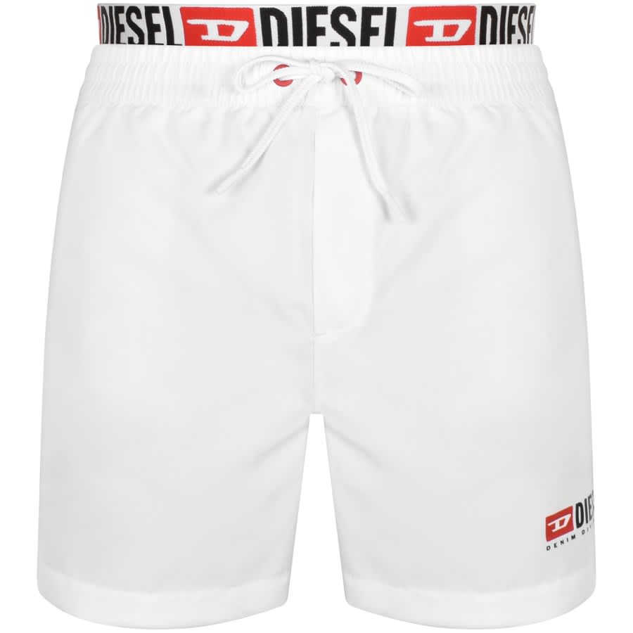 Diesel BMBX Visper 41 Swim Shorts White Mainline Menswear Denmark