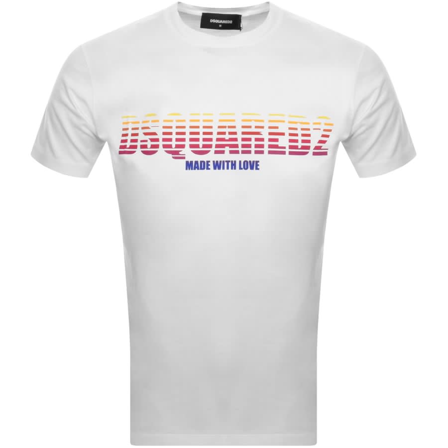 Dsquared2 graphic-print cotton shirt - White