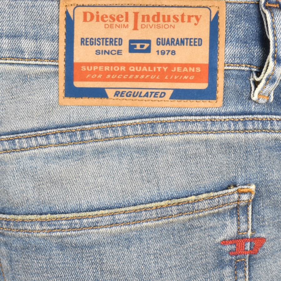 Diesel D Strukt Slim Fit Light Wash Jeans Blue Mainline United