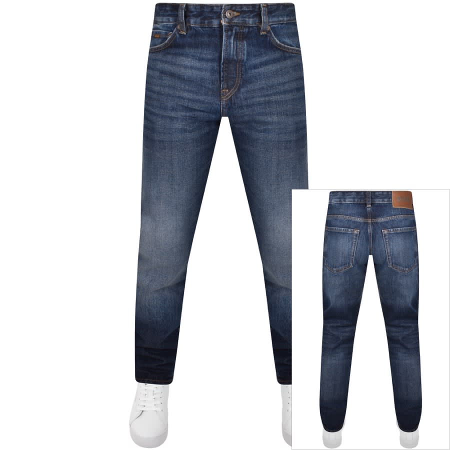 BOSS Re Maine Regular Fit Jeans Navy Mainline Menswear