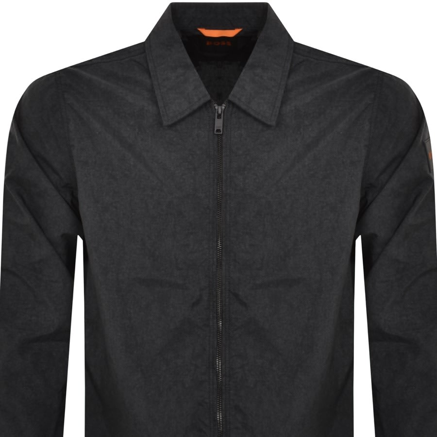 BOSS Lovvy Full Zip Overshirt Black