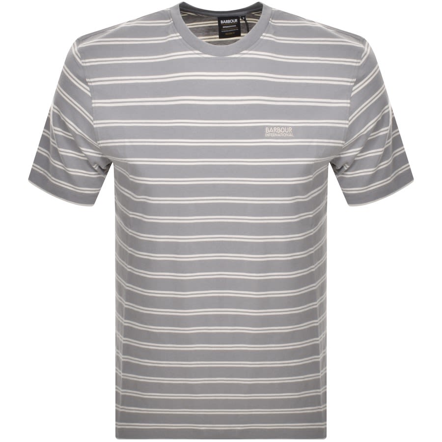 Barbour t shirt Grey hot sale