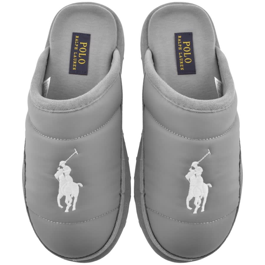 Ralph Lauren Reade Scuff Slippers Grey