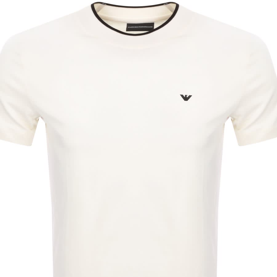 Armani t shirt mens white on sale