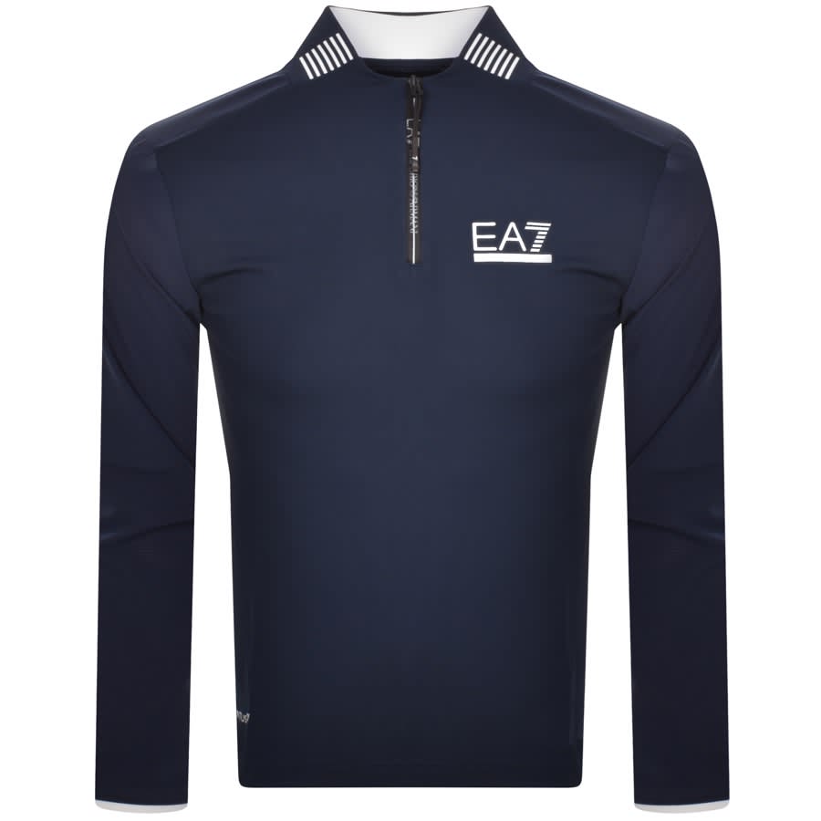 EA7 Emporio Armani Long Sleeved T Shirt Navy