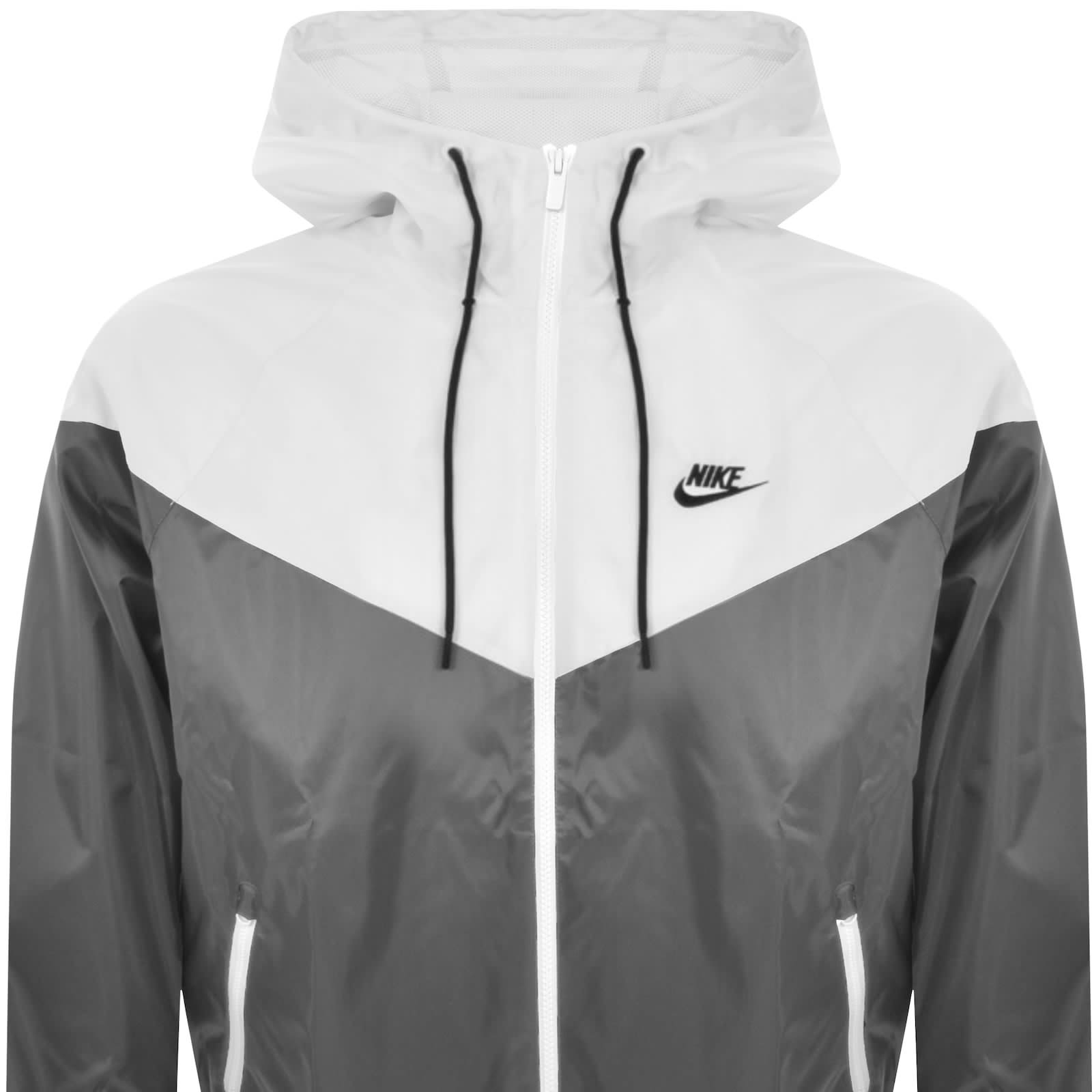 Black white grey nike windbreaker on sale