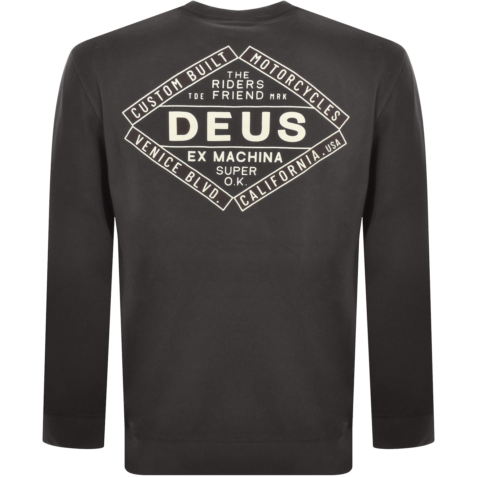 Deus Ex Machina Logo Sweatshirt Grey | Mainline Menswear United States