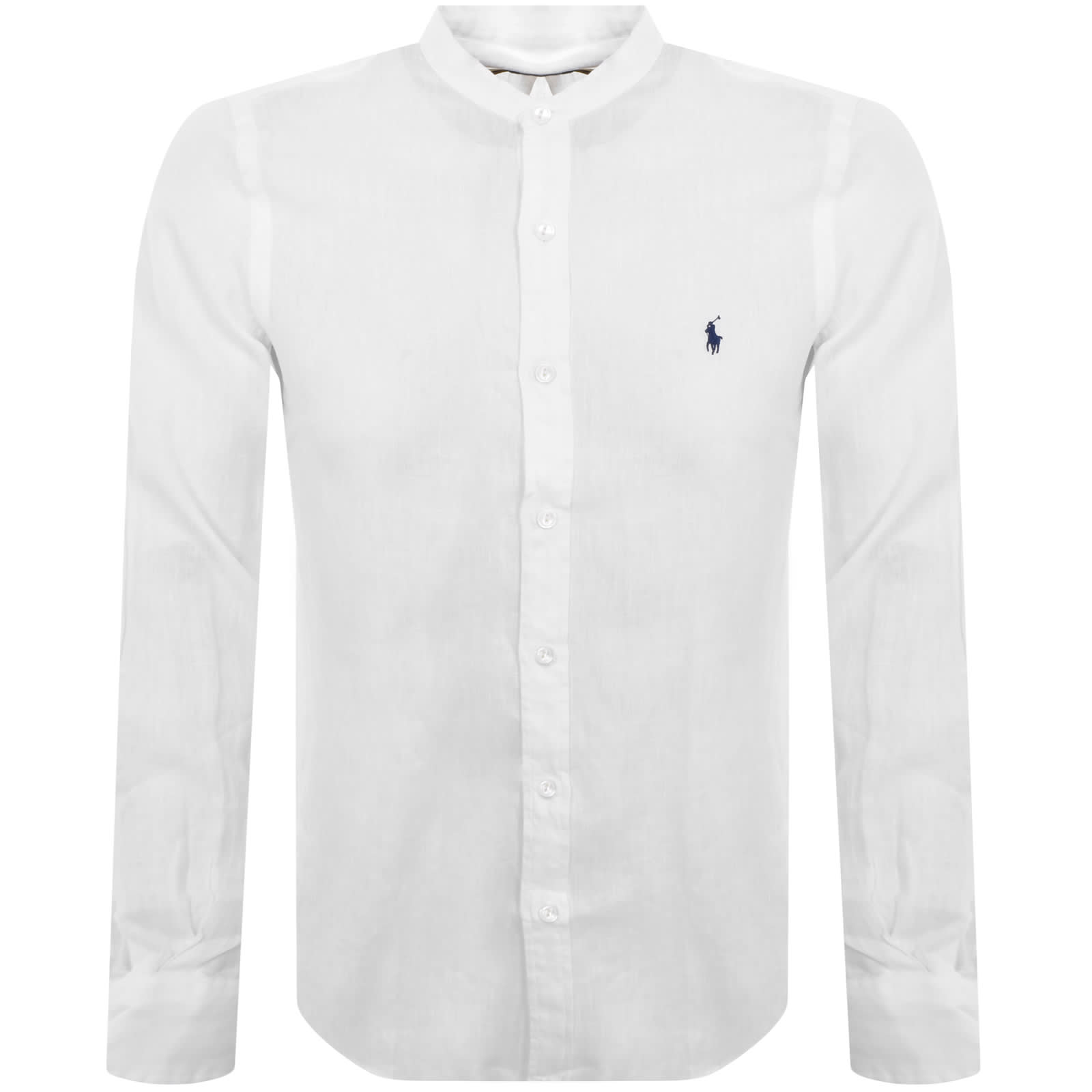 Polo ralph lauren mens white linen shirt outlet