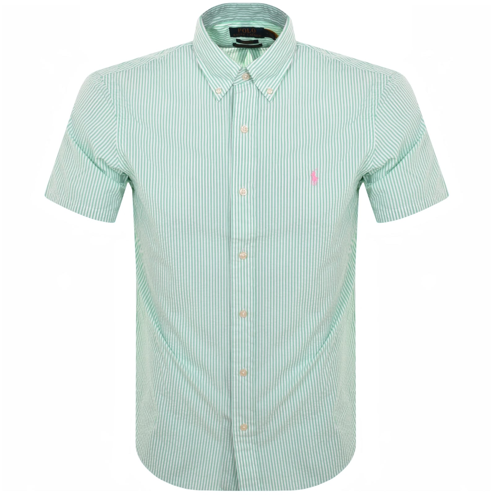 Polo ralph lauren green striped shirt online