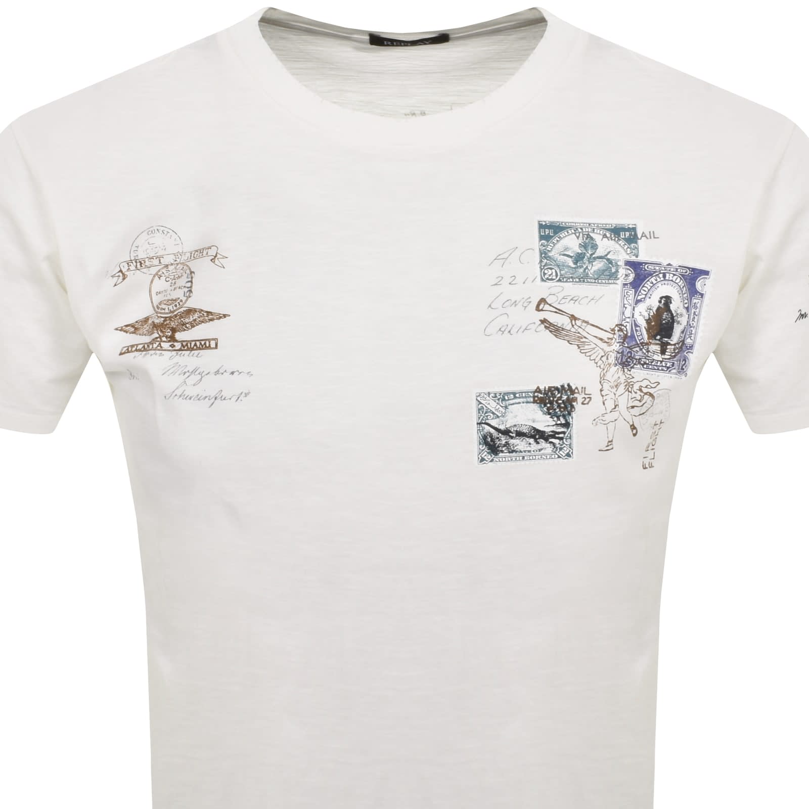 replay white t shirt