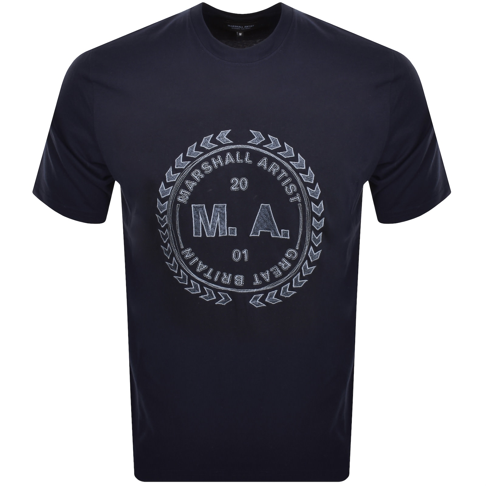 Marshall Artist Spiro T Shirt Navy Mainline Menswear Denmark
