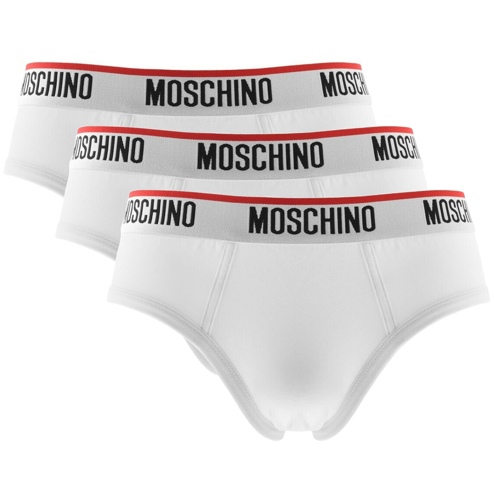 Moschino Underwear 3 Pack Briefs White Mainline Menswear Denmark