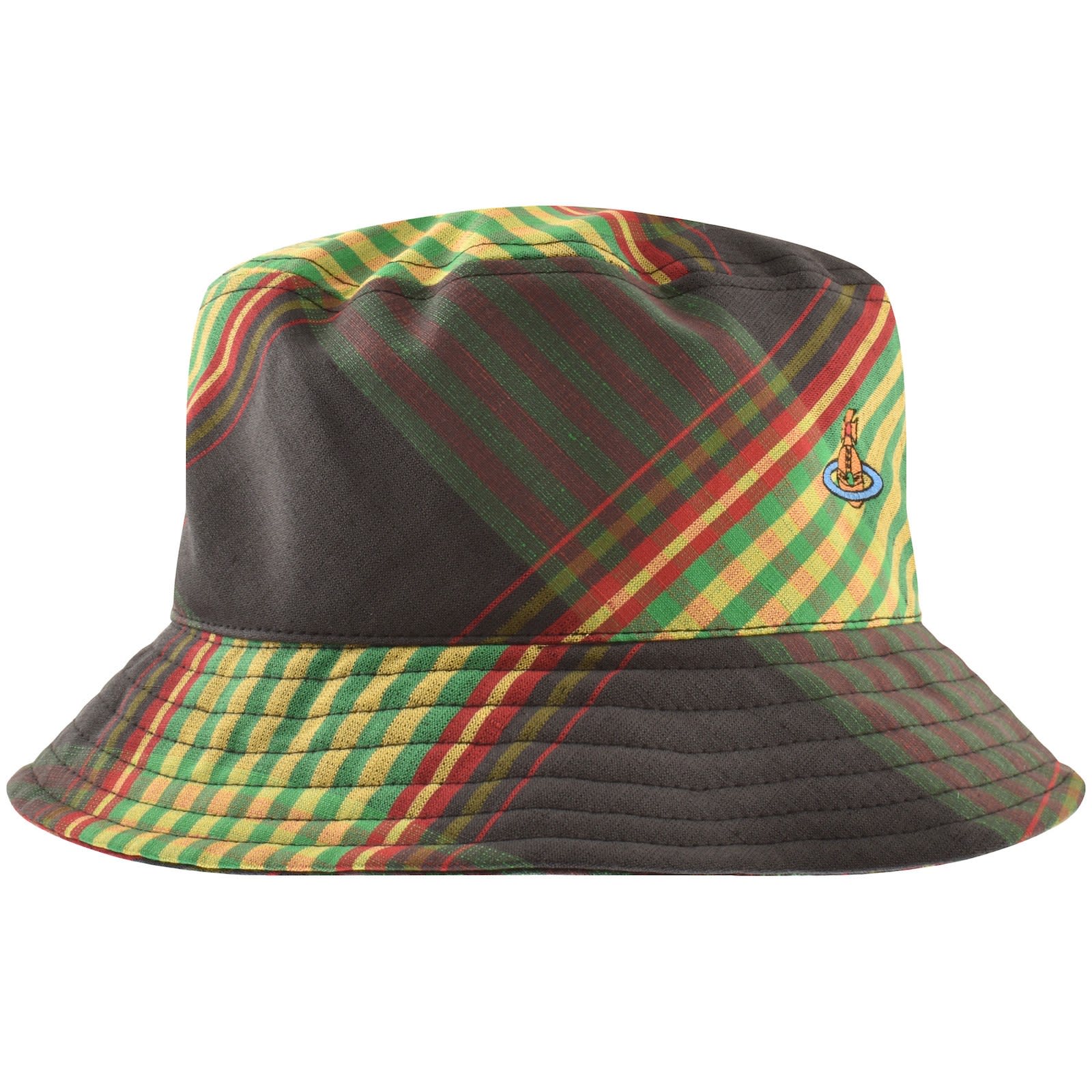 Vivienne Westwood Tartan Bucket Hat Black