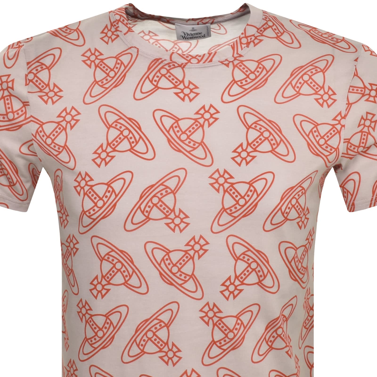 Vivienne Westwood Orb Logo T Shirt Beige