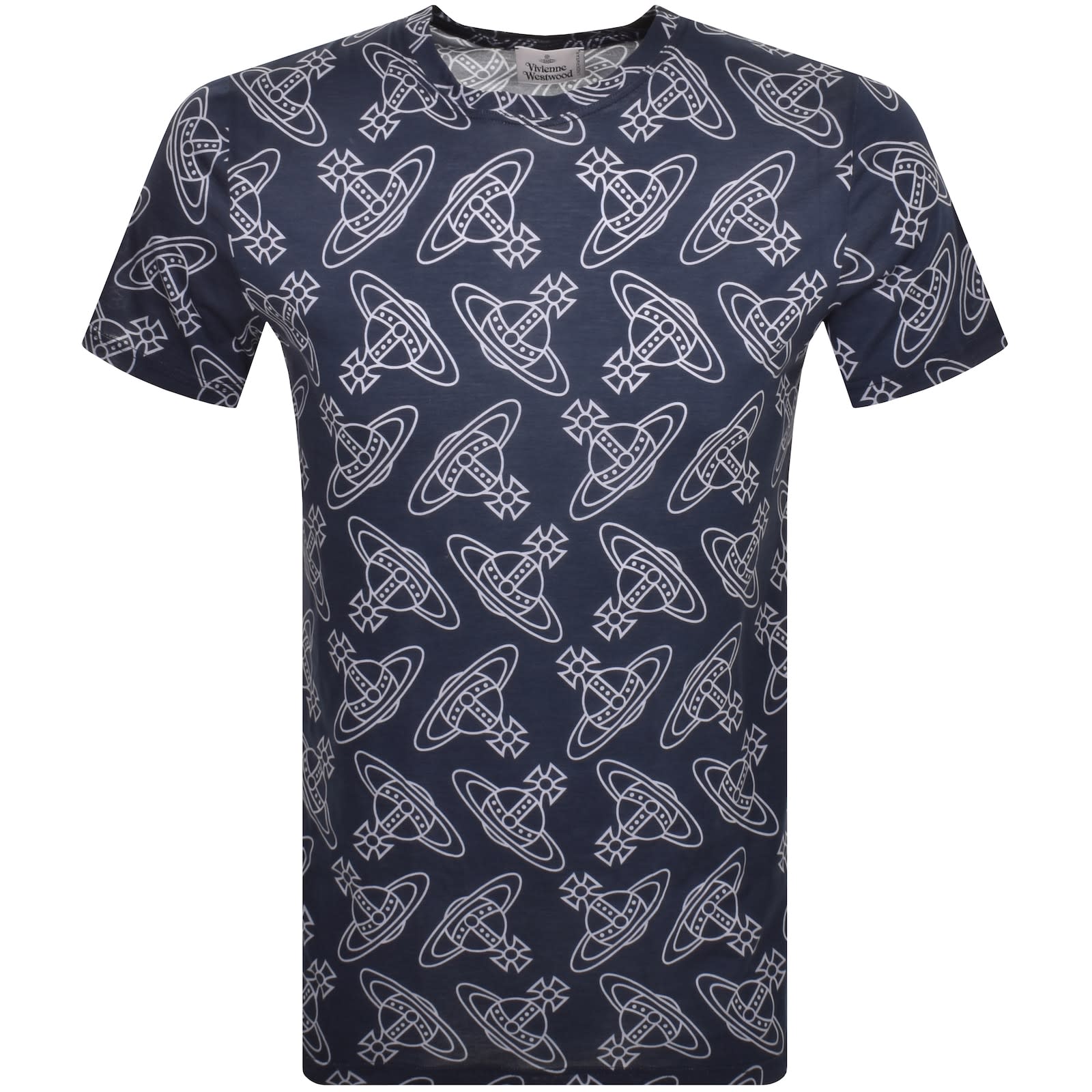 Vivienne Westwood Orb Logo T Shirt Navy