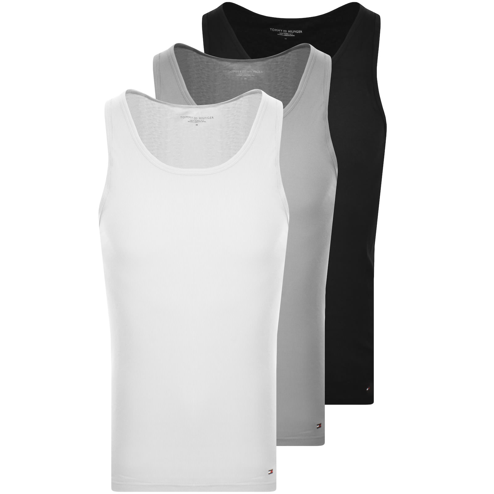 Tommy Hilfiger Underwear 3 Pack Vests White | Mainline Menswear