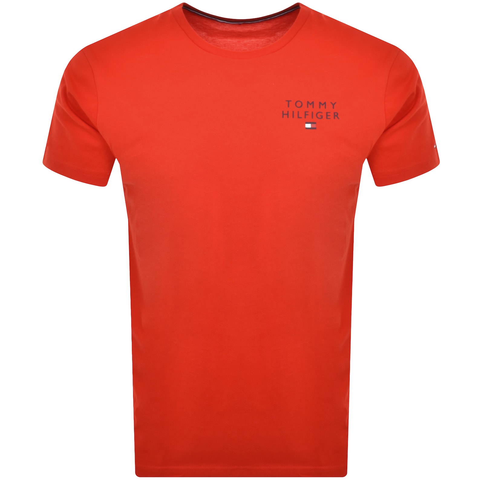 Tommy hilfiger t shirt orange on sale