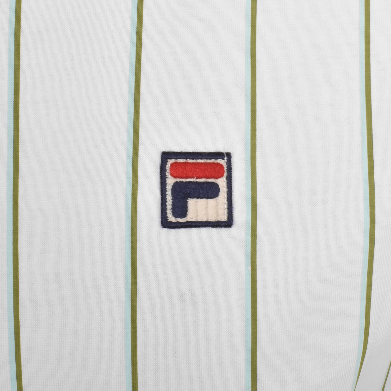 Fila Vintage Pin Striped T Shirt White Mainline Menswear Canada